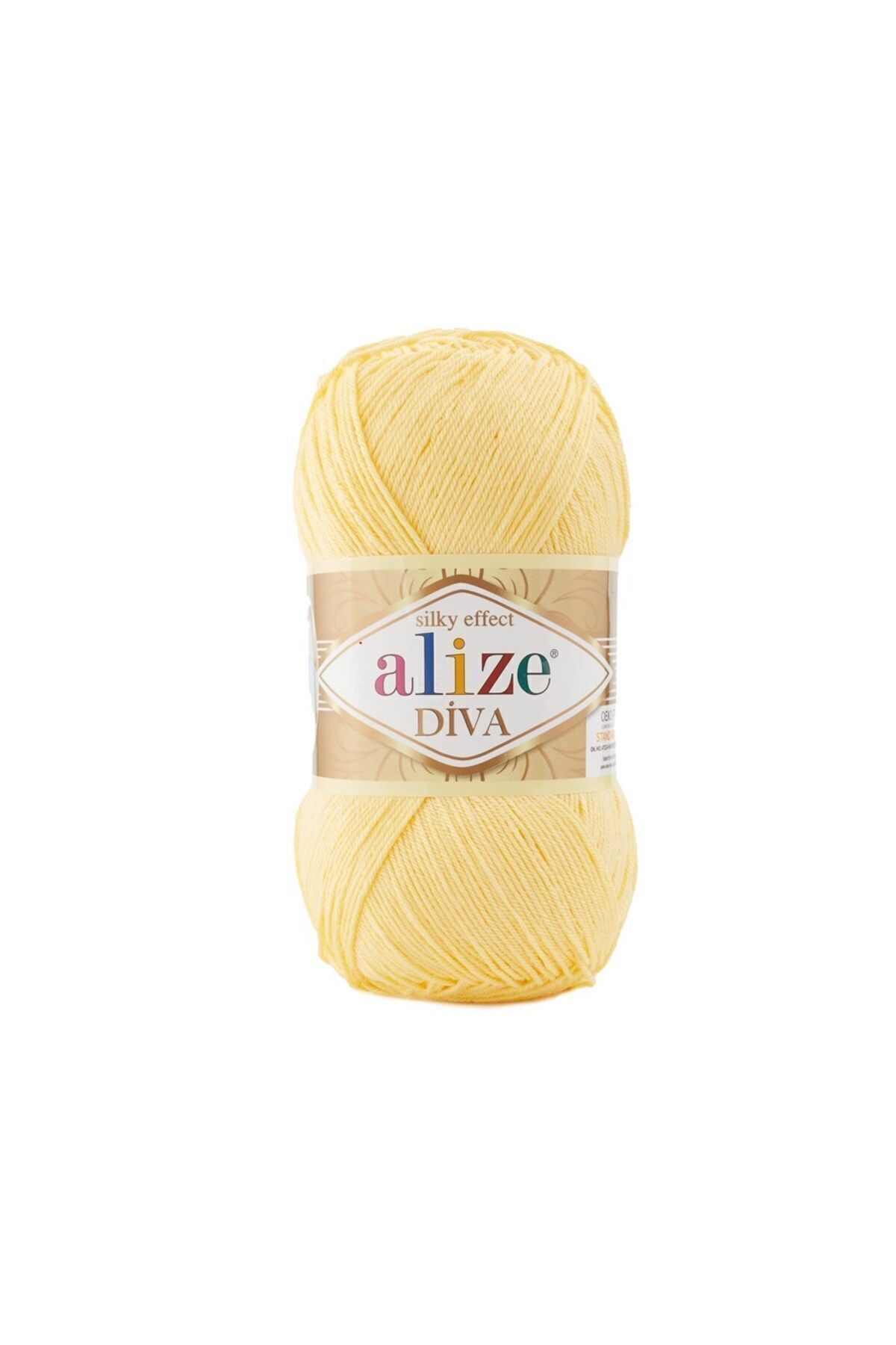Diva 187 Mercerized Hand Knitting Rope Knitting Crop Models -187 Yellow Crop Knitting Dress Pareo