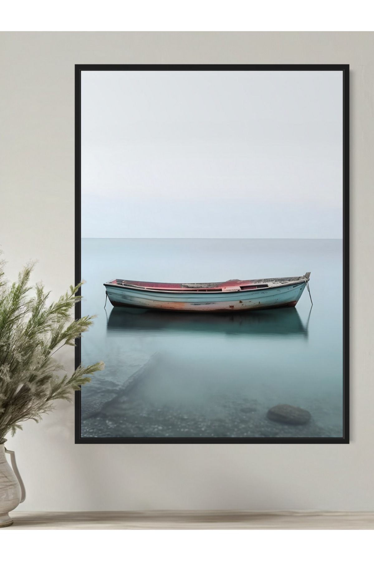 Woodsuppco Balıkçı Teknesi Çerçevesiz Poster, Duvar Posteri, Sanatsal Poster, Duvar Dekoru
