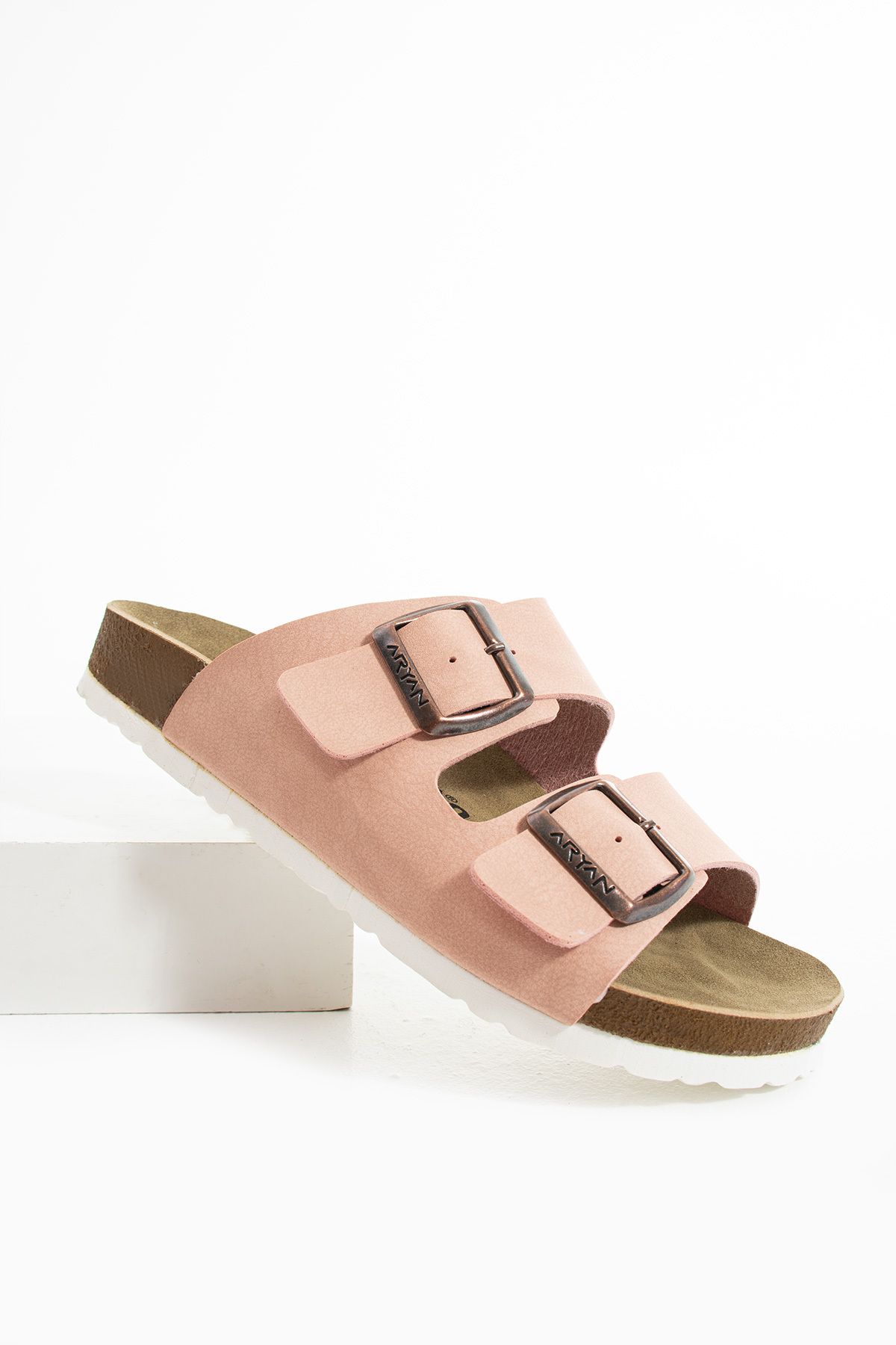 Polomia Comfort Mikanos Aryan Unisex Ortapedik Eva Taban Comfort Çift Bantlı Tokalı Günlük Rahat Sandalet Terlik
