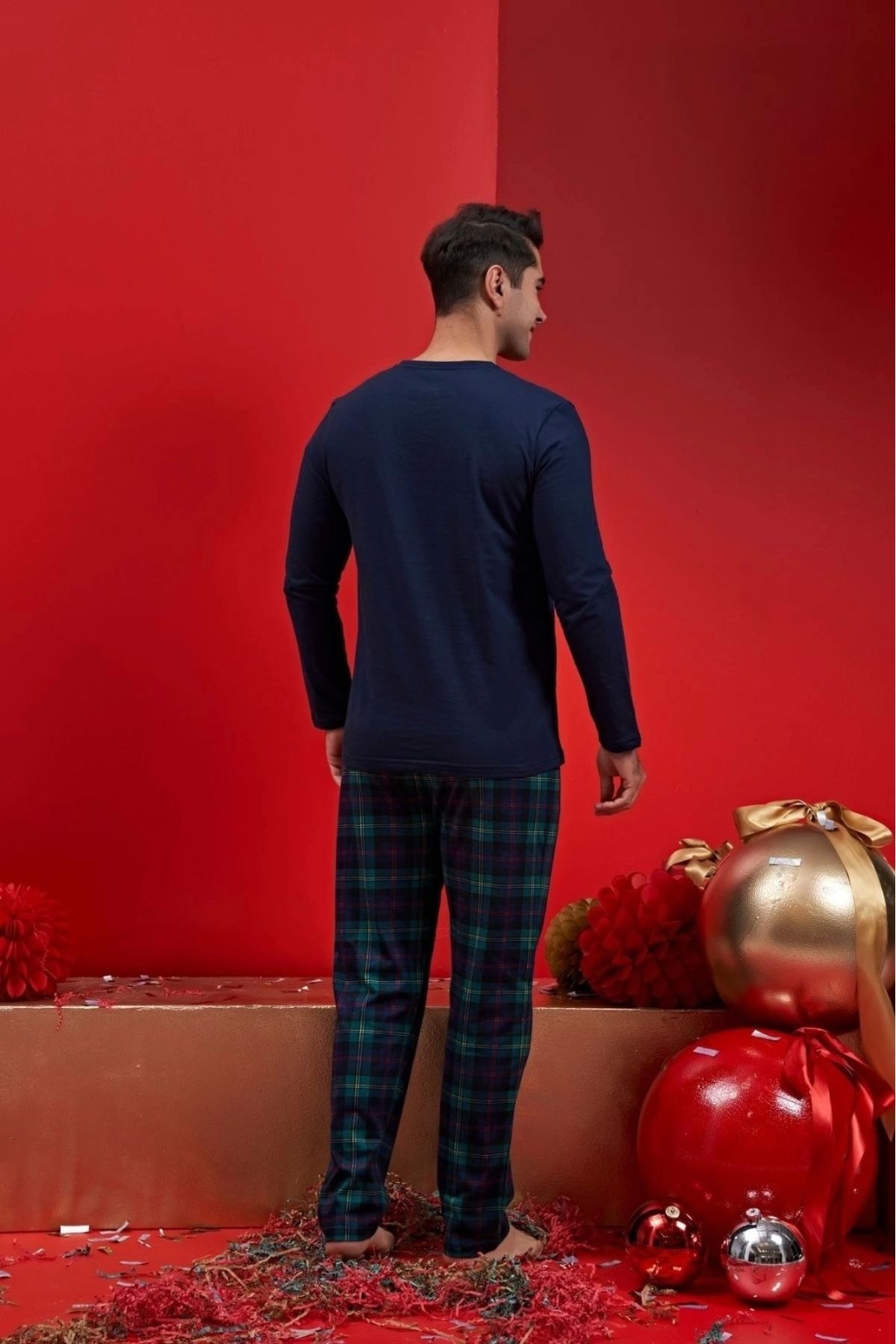 GiyimCity Erkek Uzun Kol Pijama Takımı