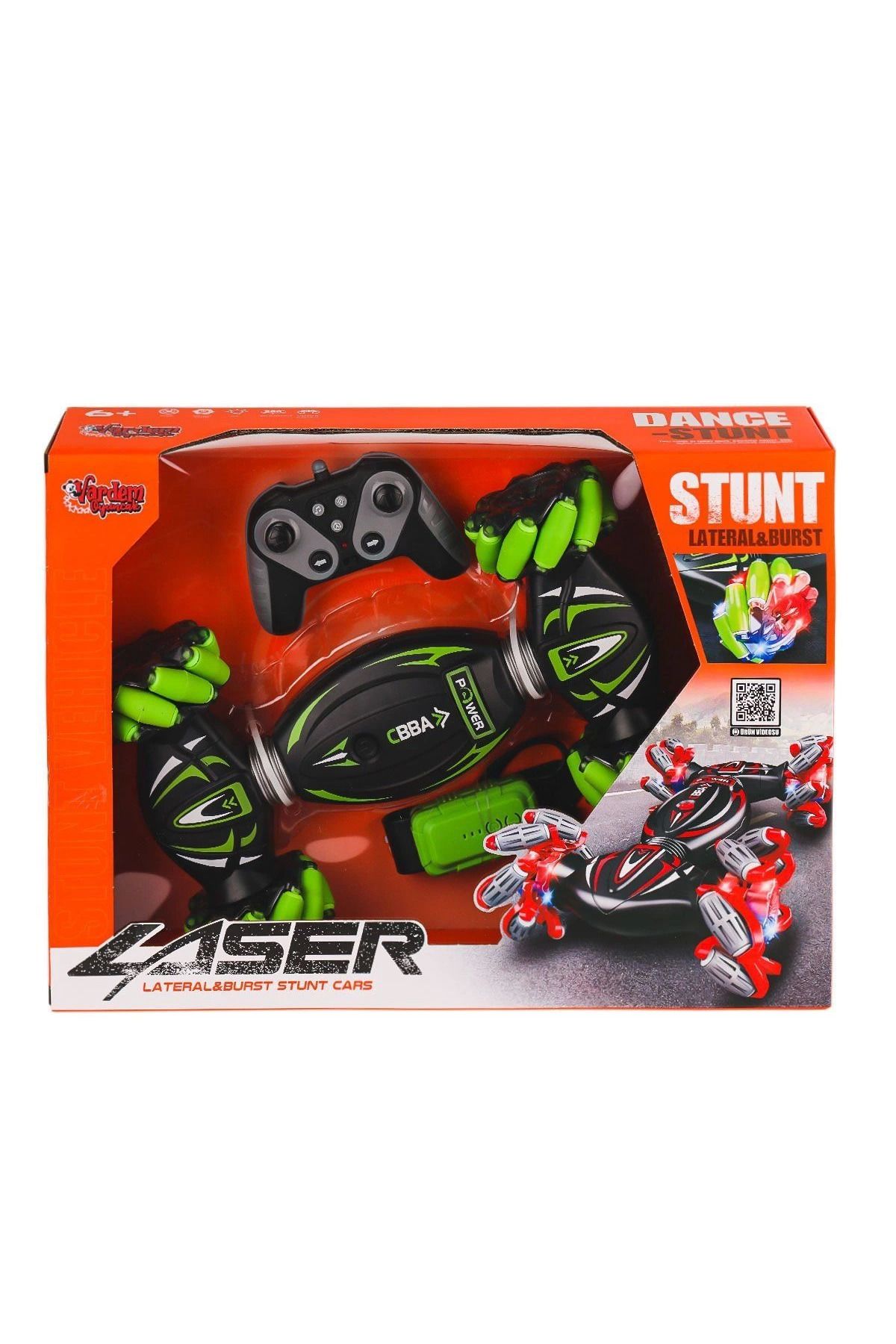 MELFSHOP RQ3034-1 Kumandalı Bilekten Kontrol Işıklı Müzikli Stunt Araba -Vardem Oyuncak