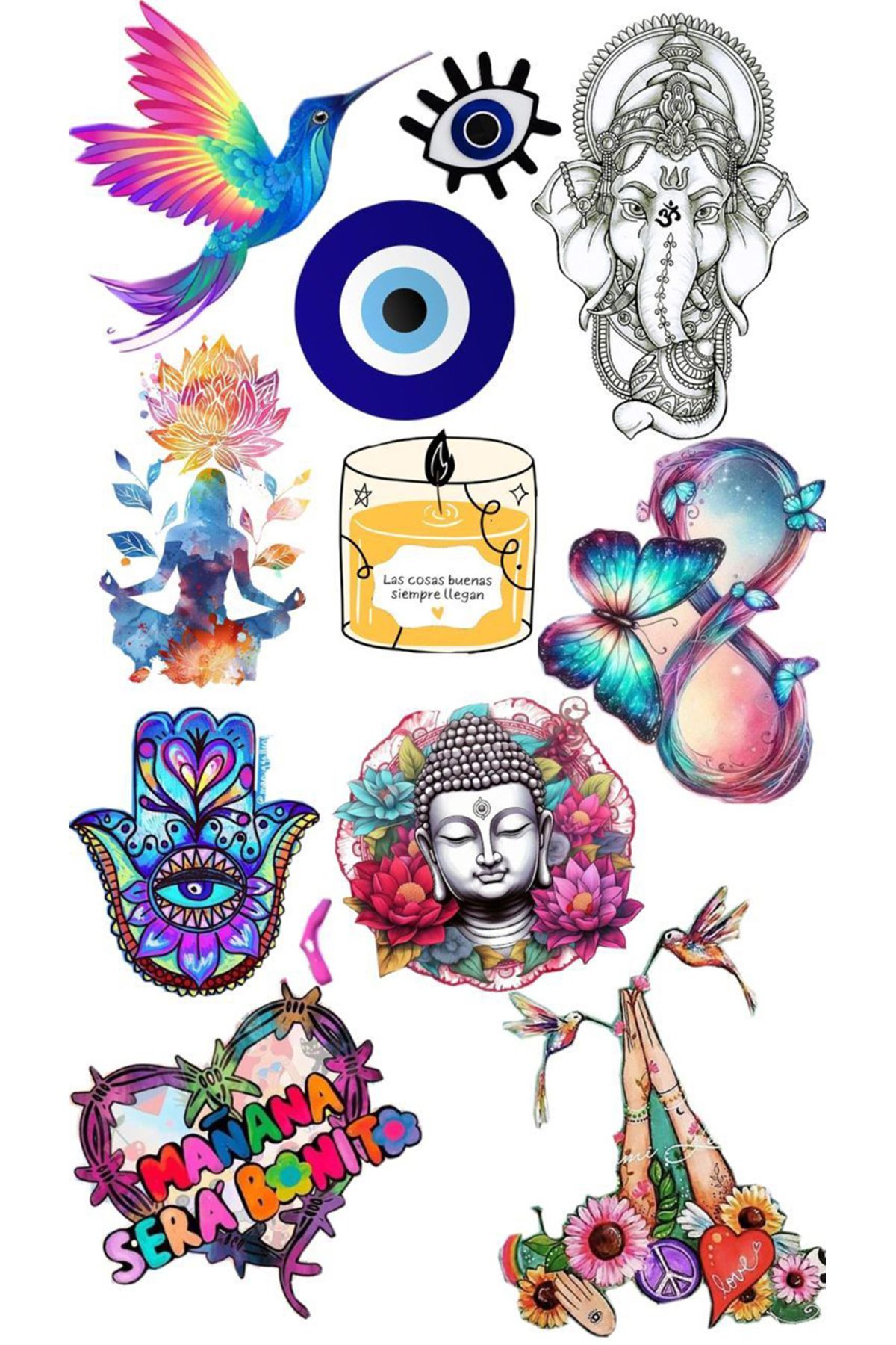 BK Design Semboller Sticker Telefon Laptop Notebook Tablet Defter Matara Stiker Etiket ST1672
