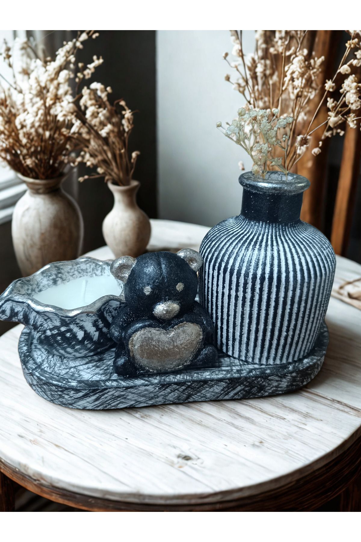 crafts tasarım atölyesi Crafts Tasarım 4'lü Dekoratif Mum seti