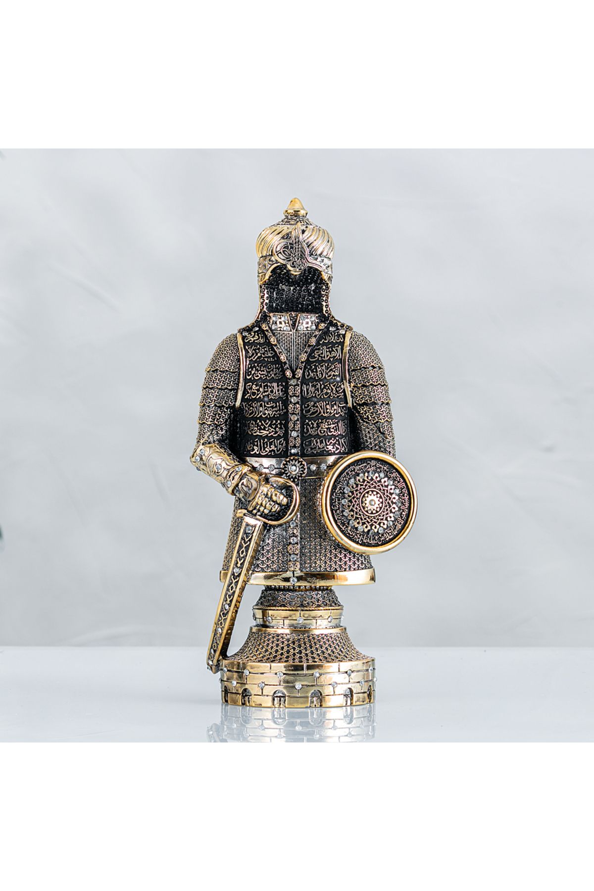 FERİS HOME KÜÇÜK FETİH ALTIN ZIRH BIBLO KOD595 12X28CM