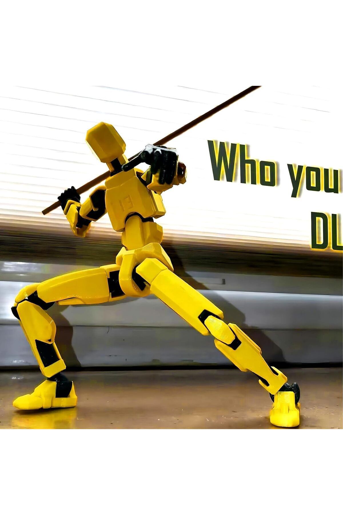 w house Titan 13 Sarı Siyah Tüm Eklemleri Hareketli Dummy Aksiyon Figürü T13 Robot Figür Oyuncak