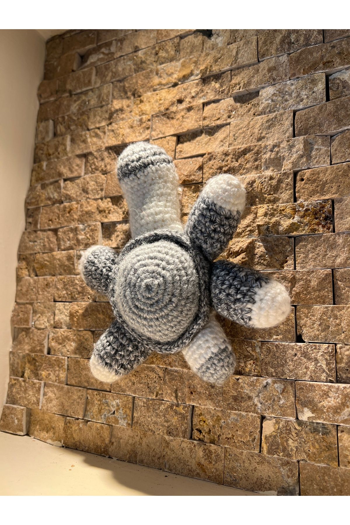 daısydecoratıon Örme Oyuncak Kaplumbağa Figürü El Emeği Amigurumi