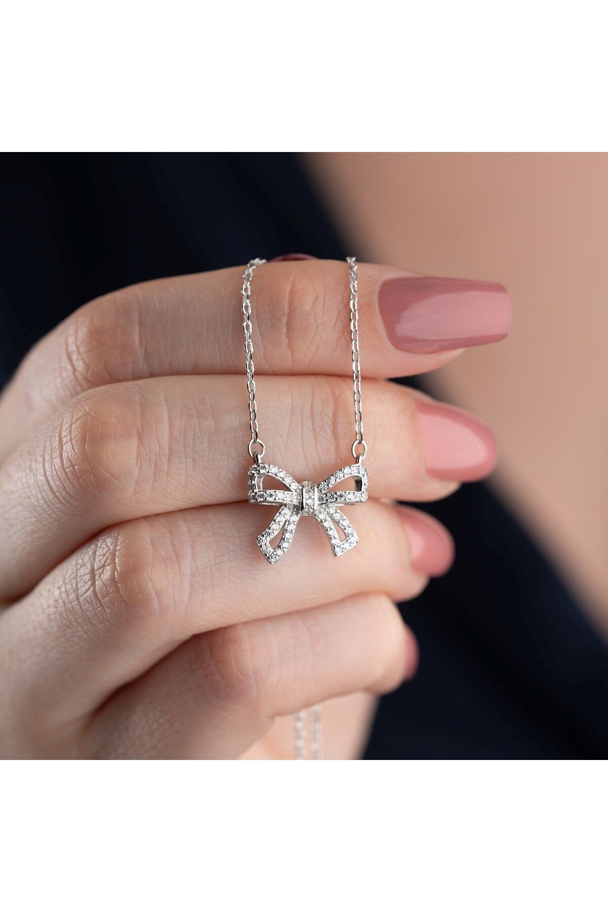 beonejewelry BOGEN KOLYE | 925 GÜMÜŞ