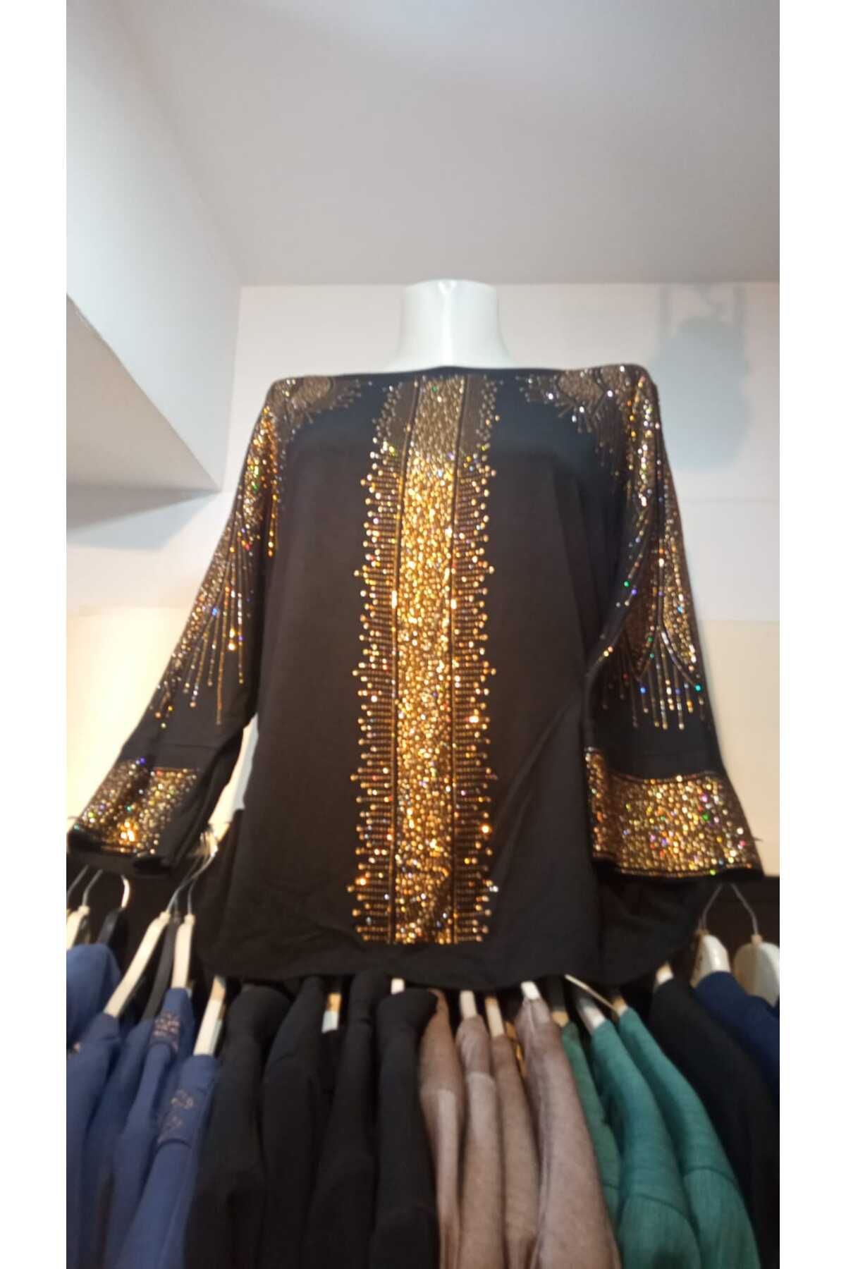 MODA Taşlı Penye Bluz