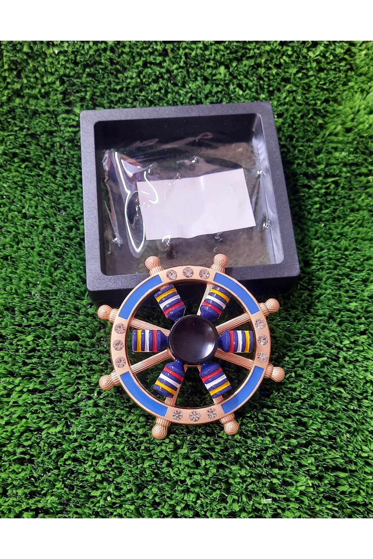 TOYSTAR Özel Kutulu Metal Stres Çarkı Metal Gemi Dümeni 9 cm