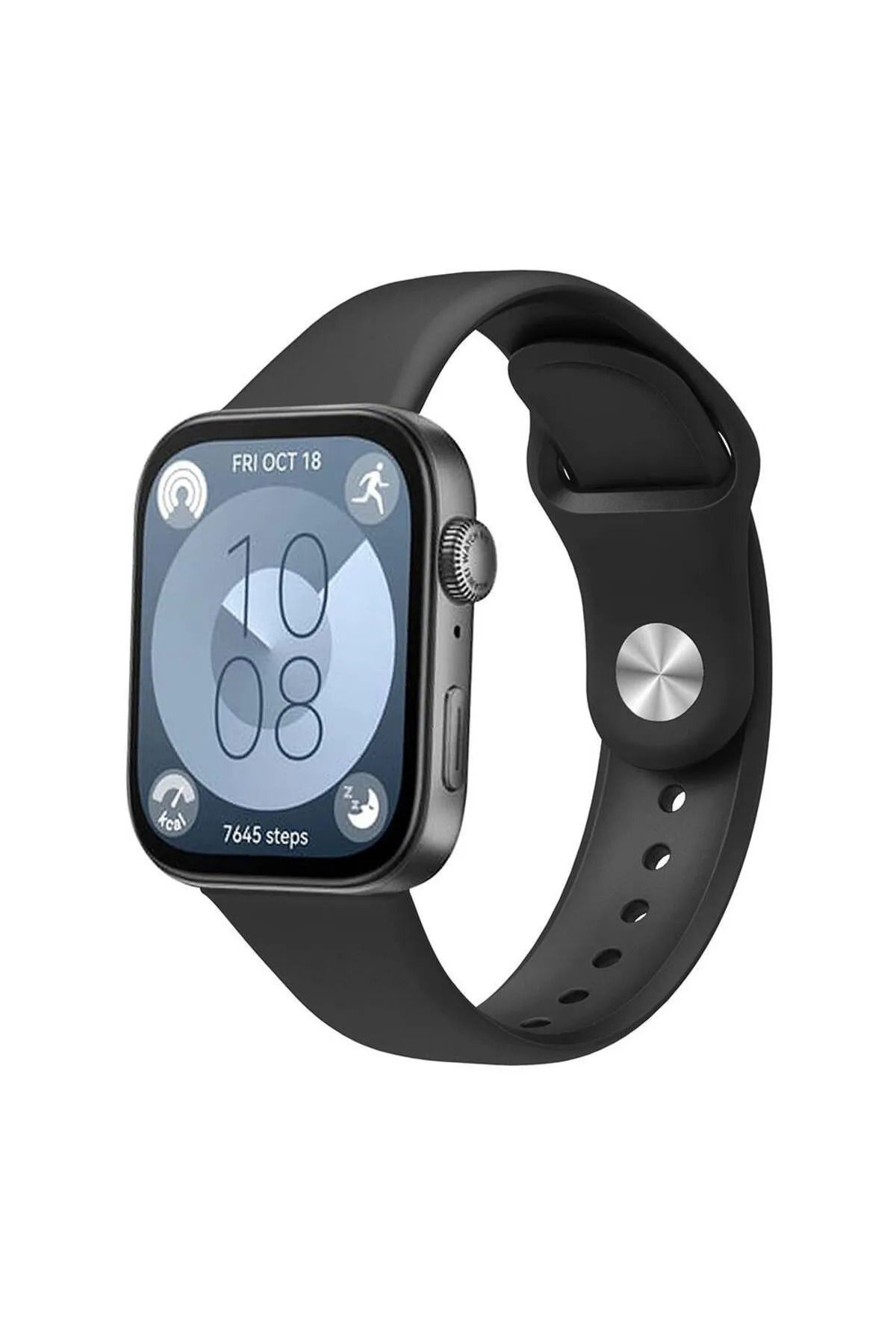 bbtech Huawei Watch Fit 3 / Fit 4 / Fit 4 Pro Uyumlu Standart Silikon Kordon Ayarlanabilir Esnek Kayış