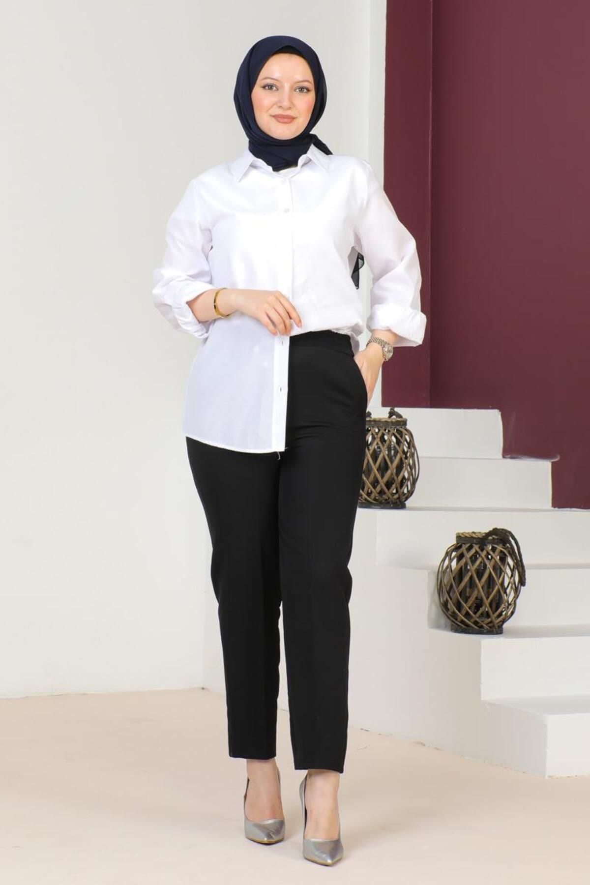 PuShe pantolon siyah 400