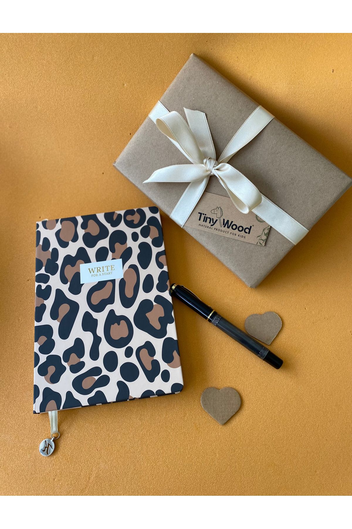tiny wood-Leopard Patterned A5 Ruled Notebook – 96 Sheets with Hard Cover 5