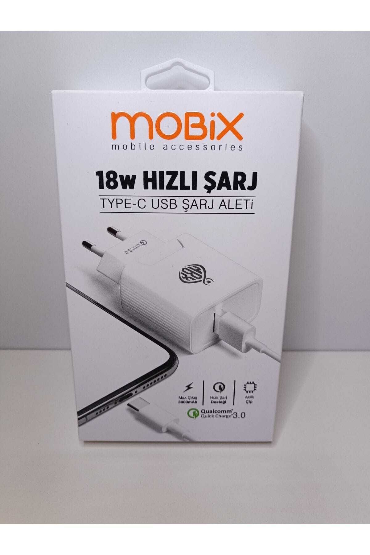 melif accesories Mobix 18W Type-C Hızlı Şarj Aleti | Qualcomm Quick Charge 3.0 Destekli Şarj Cihazı