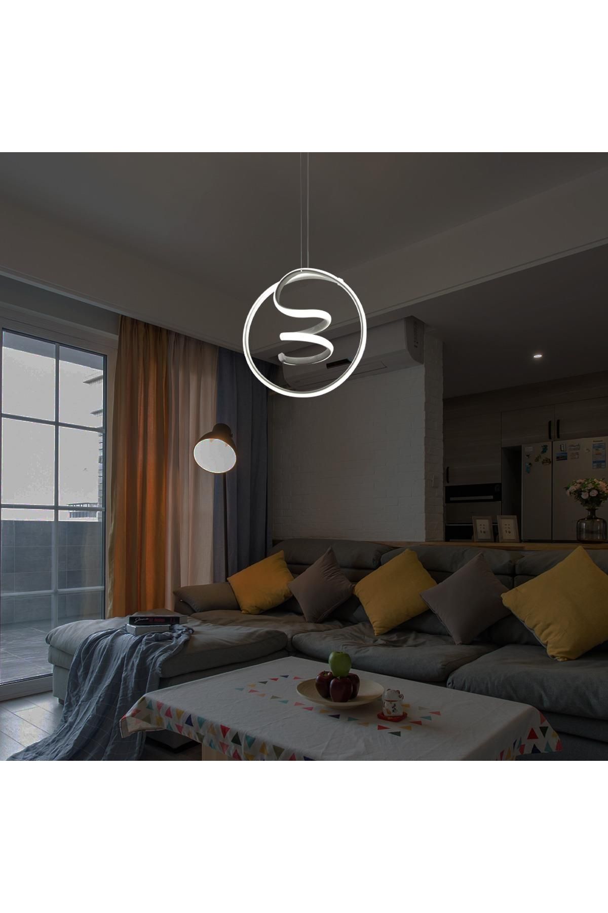 Pelbi Life Diamond Ledli Avize Beyaz