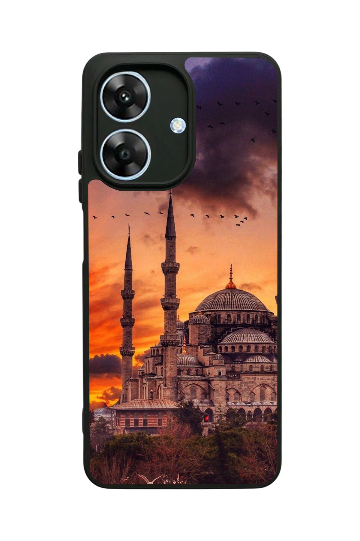 realme Note 60 Uyumlu Mat Siyah Kılıf – Yumuşak Silikon, Koruyucu, Şok Emici Kapak