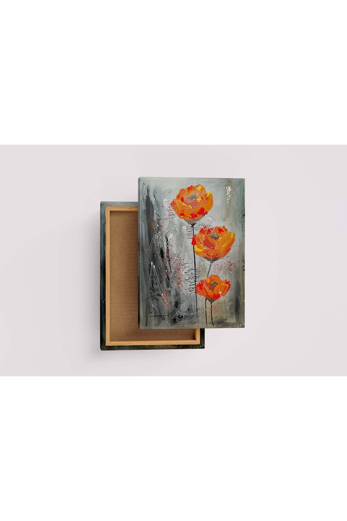 Wallivo flower motif, art, kanvas tablo