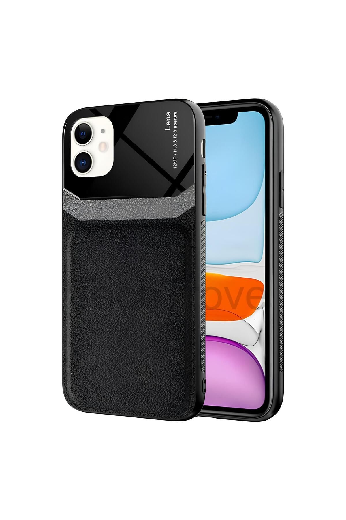Hatreds Apple iPhone 11 Kılıf Derili Dizayn Yeni Tasarım Soft Elde Kaymayan Kılıf