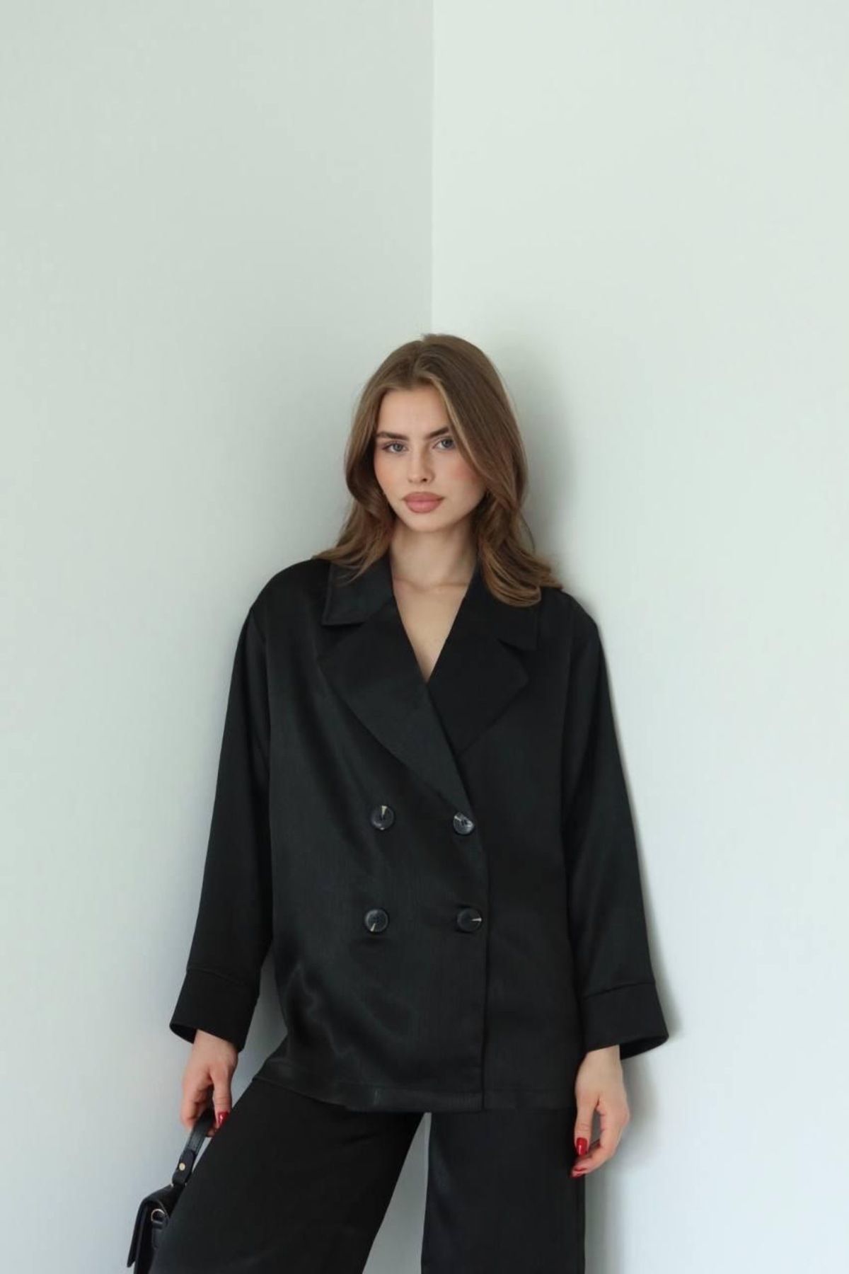 Ekim Store Yeni Sezon Saten Gömlek Pantolon Blazer Takım