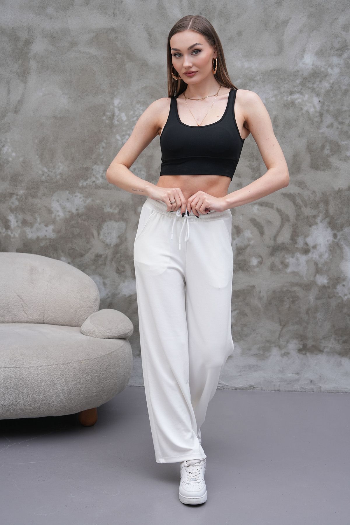 HR Collection Modal Palazzo Kadın Pantolon