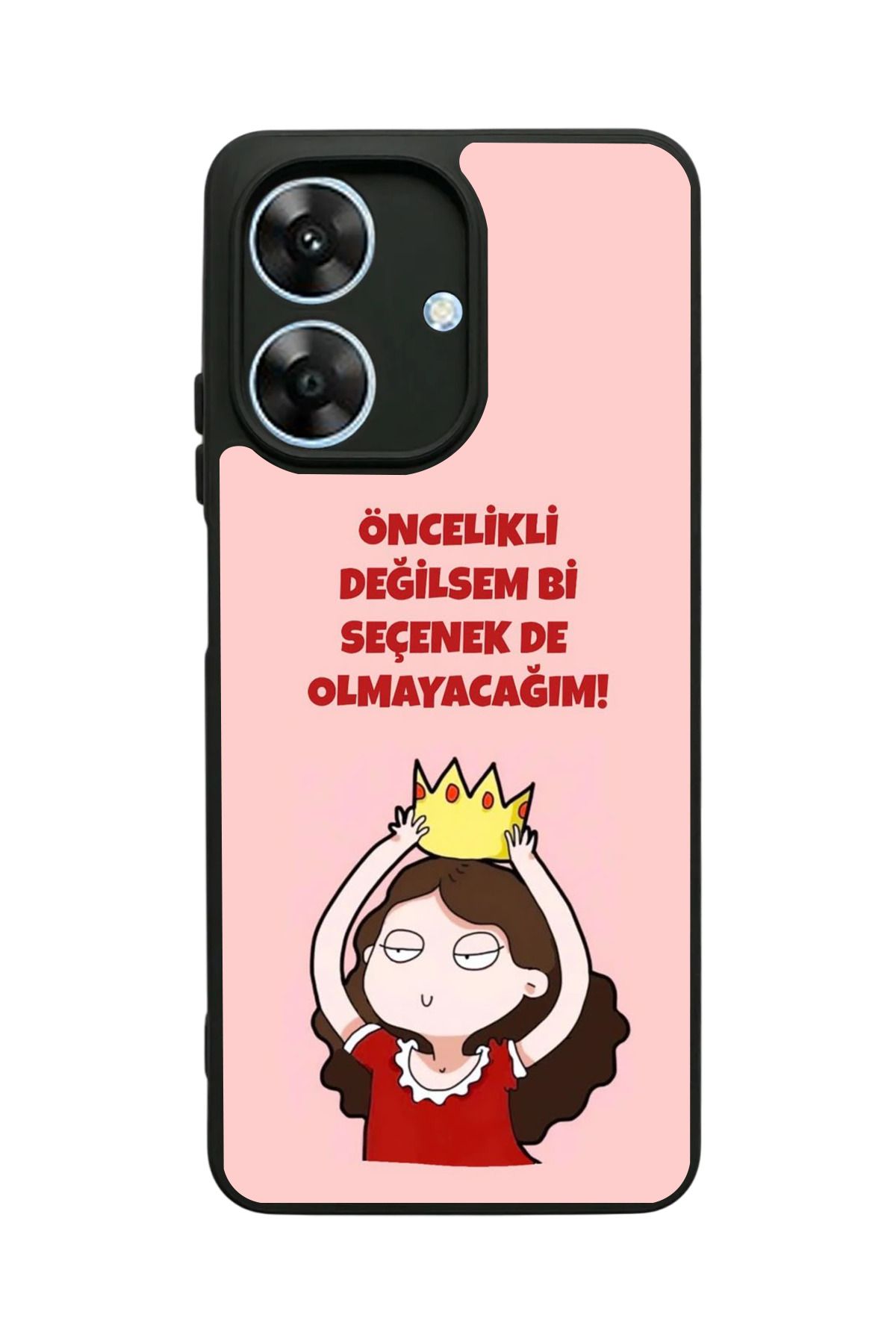realme Note 60 Uyumlu Mat Siyah Kılıf – Yumuşak Silikon, Koruyucu, Şok Emici Kapak