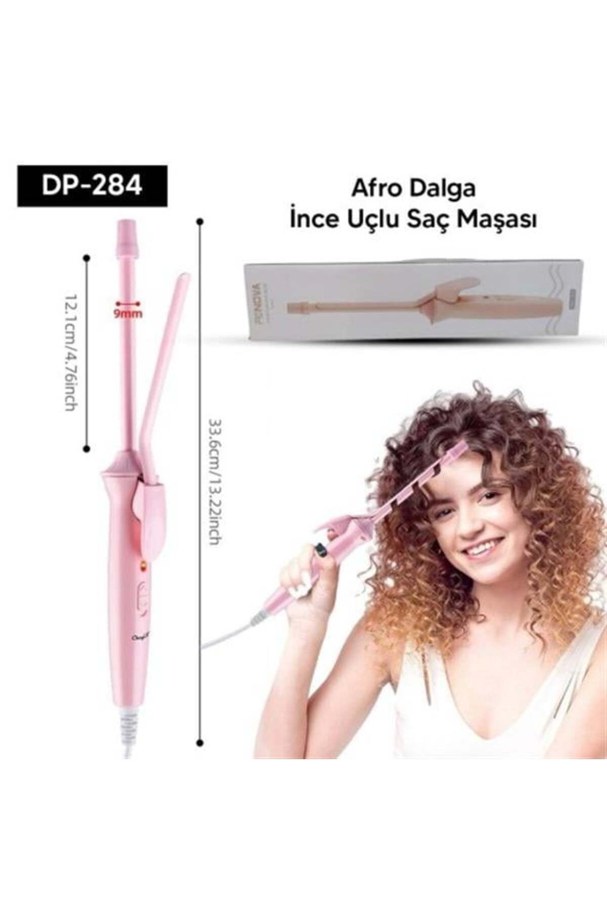 ÖYKÜ VE YİĞİT Afro Dalga İnce Uçlu Saç Maşası