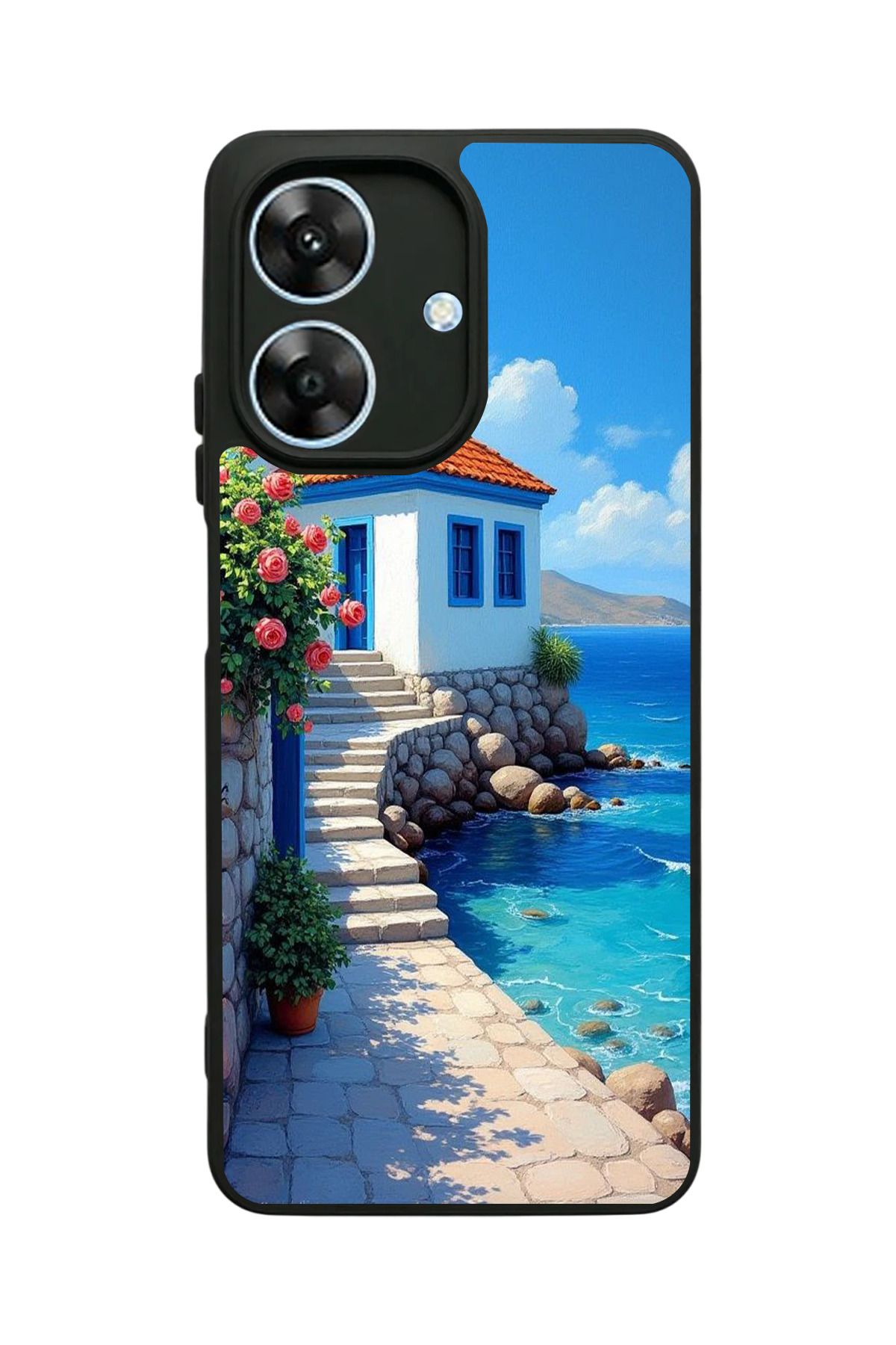 realme Note 60 Uyumlu Mat Siyah Kılıf – Yumuşak Silikon, Koruyucu, Şok Emici Kapak