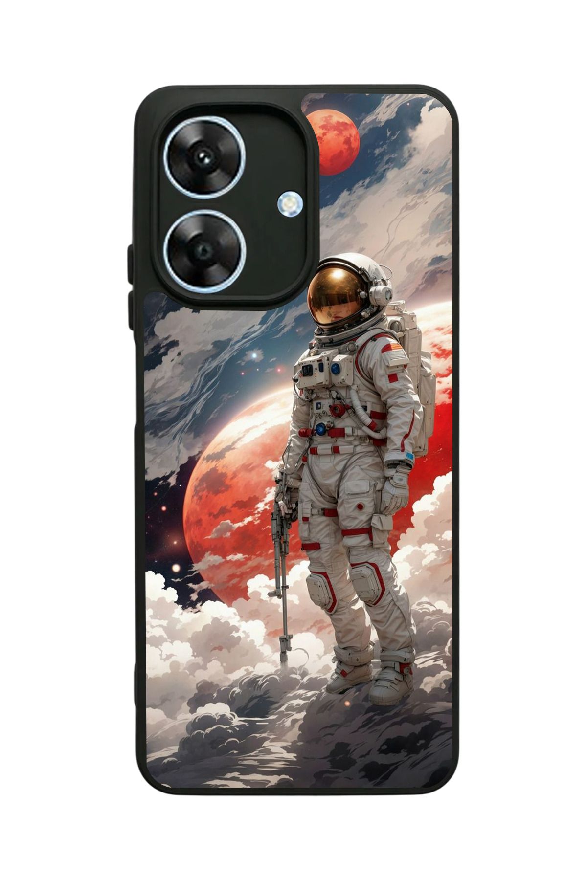 realme Note 60 Uyumlu Mat Siyah Kılıf – Yumuşak Silikon, Koruyucu, Şok Emici Kapak