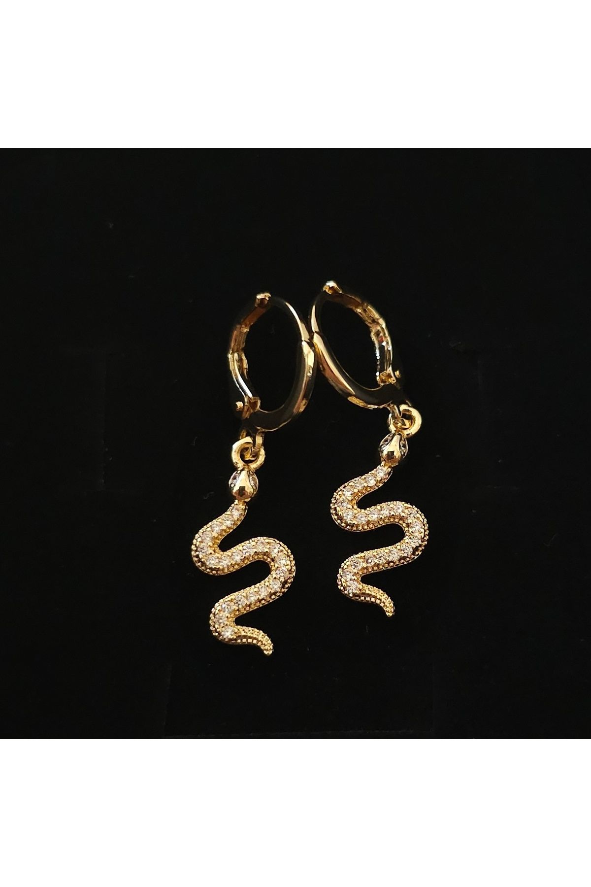 Lune Takı Steel Lune Çelik – Viper Gold Küpe
