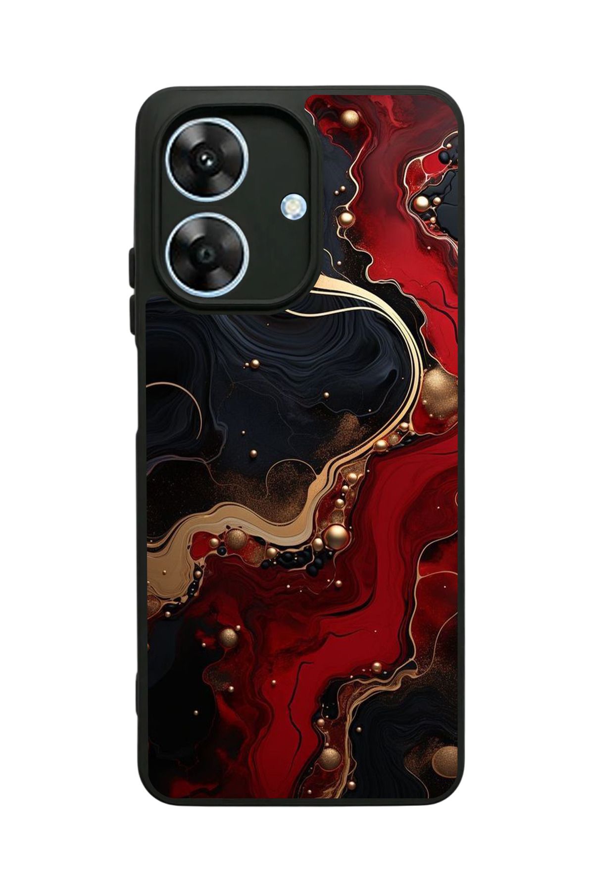 realme Note 60 Uyumlu Mat Siyah Kılıf – Yumuşak Silikon, Koruyucu, Şok Emici Kapak