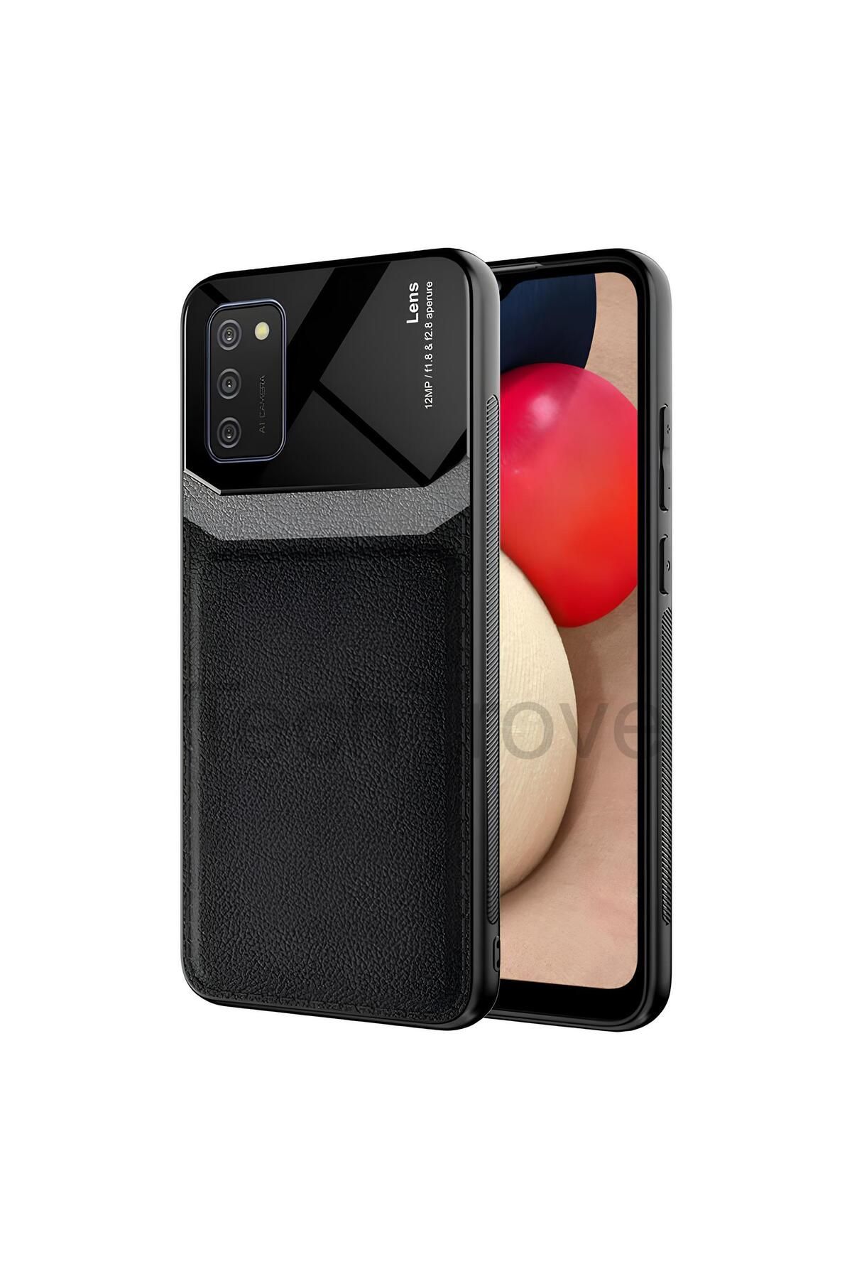 Hatreds Galaxy A02S Kılıf Derili Dizayn Yeni Tasarım Soft Elde Kaymayan Kılıf