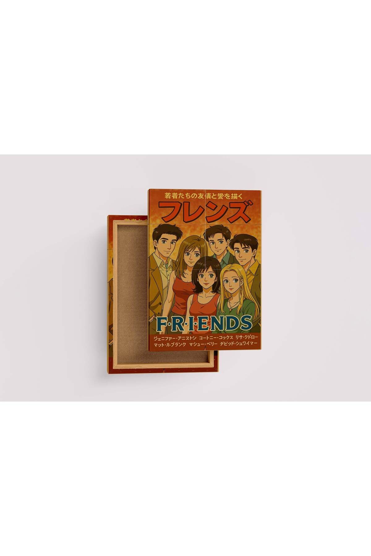 Wallivo ai creation, friends japanese version, ai art, art, kanvas tablo