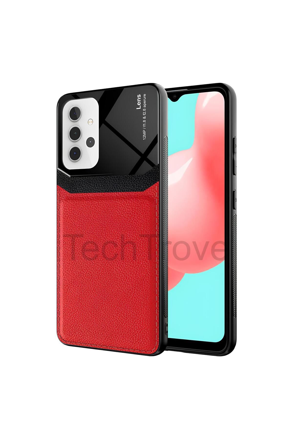 Hatreds Galaxy A32 Kılıf Derili Dizayn Yeni Tasarım Soft Elde Kaymayan Kılıf