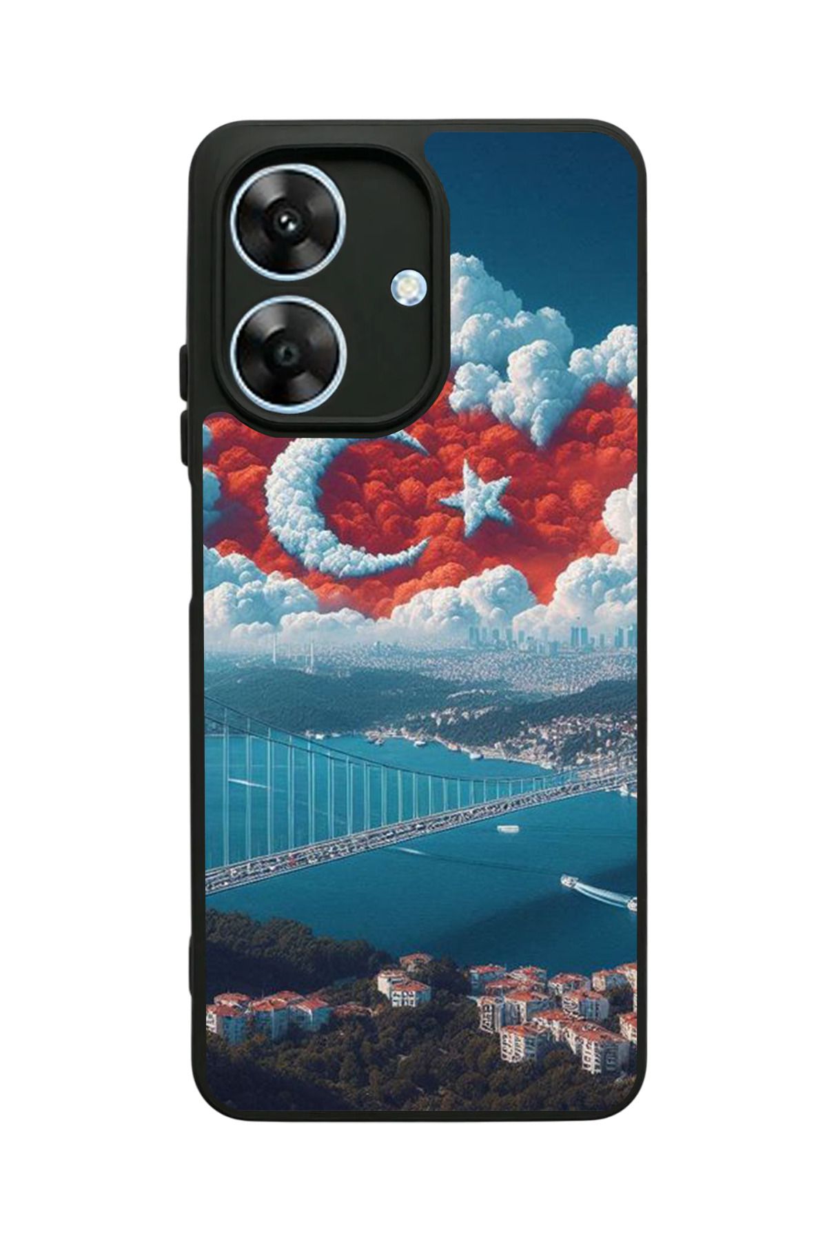 realme Note 60 Uyumlu Mat Siyah Kılıf – Yumuşak Silikon, Koruyucu, Şok Emici Kapak