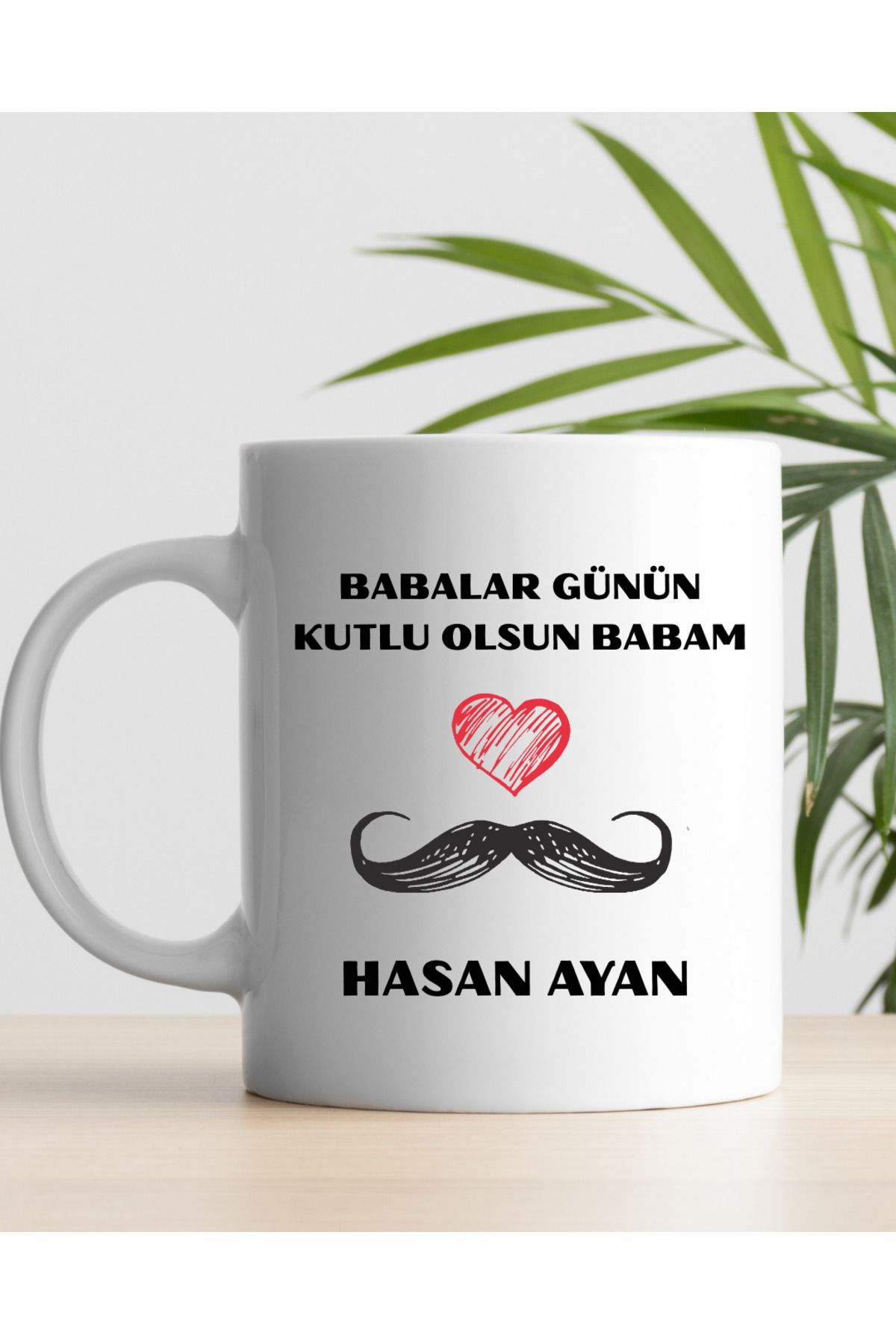 AY AN STUDYO İsme Özel Kişiselleştirilebilir Babalar Günün Kutlu Olsun Kupa Bardak
