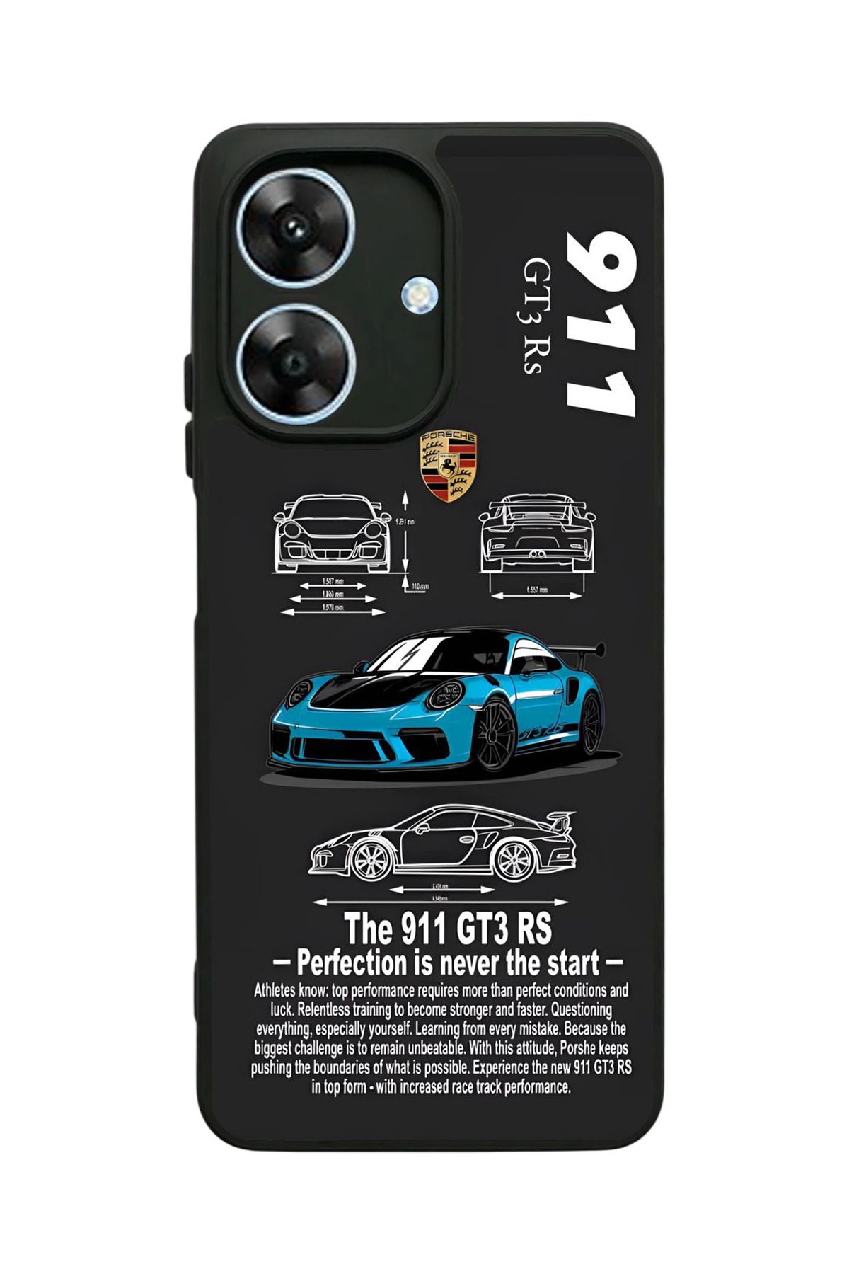 realme Note 60 Uyumlu Mat Siyah Kılıf – Yumuşak Silikon, Koruyucu, Şok Emici Kapak