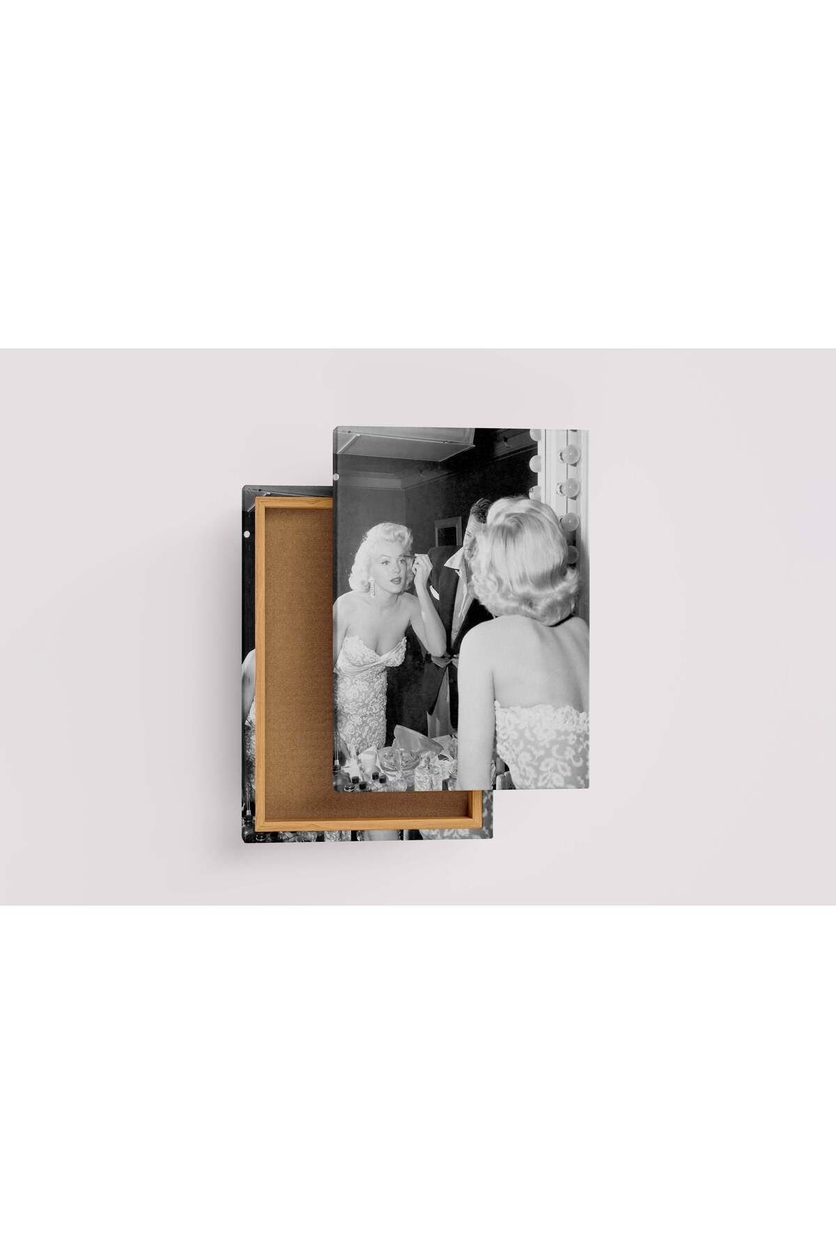 Wallivo monochrome, sanat, marilyn monroe, art, makyaj, model, kadın, kanvas tablo