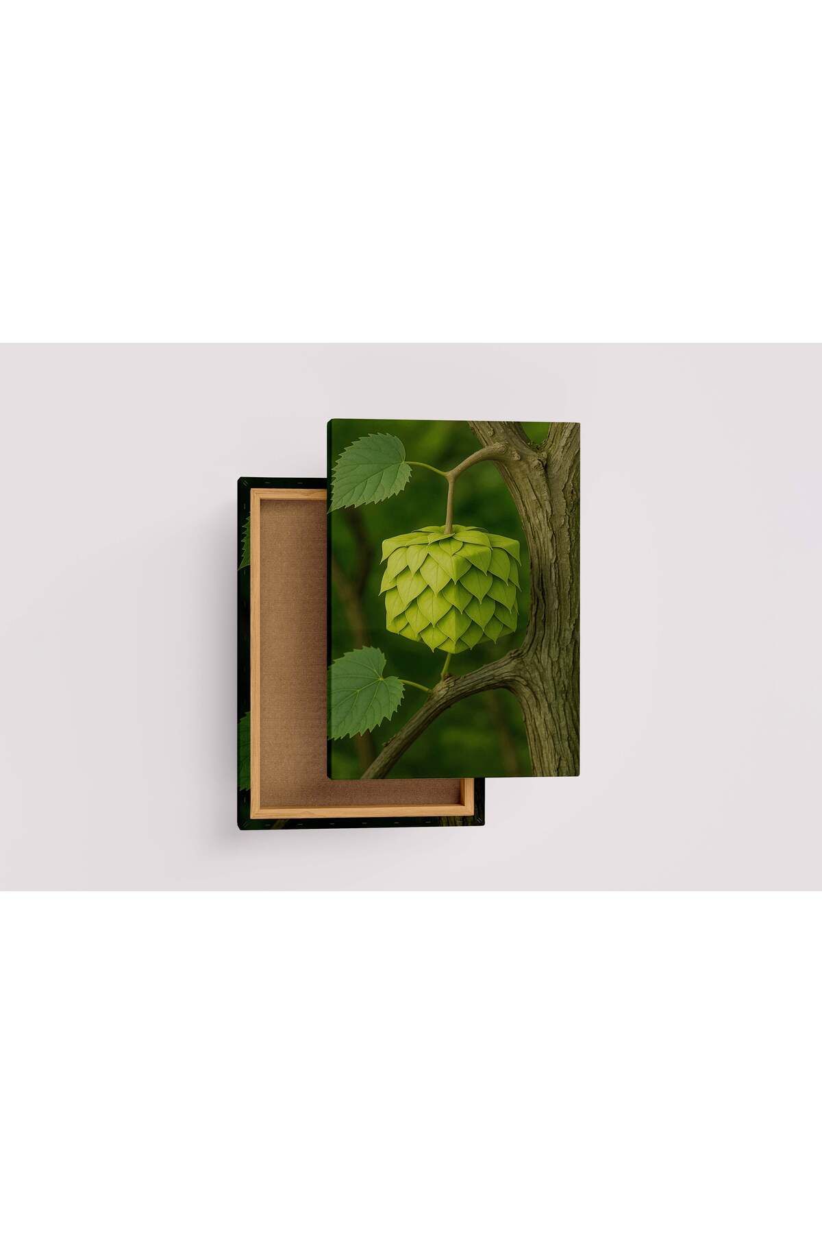 Wallivo ai creation, square leaf, ai art, art, kanvas tablo