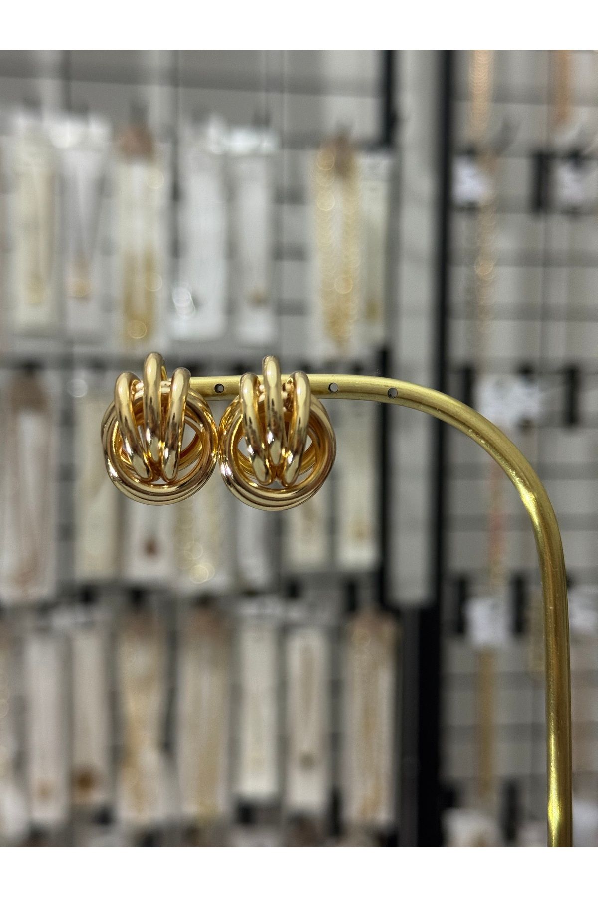 XUPING JEWELRY 18k altın kaplama gold çelik küpe paslanmaz kararmaz