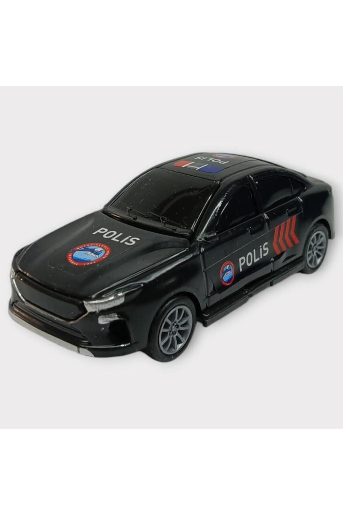 bam's Çek Bırak TOGG Polis Arabası -Siyah Sedan (Lisinya)