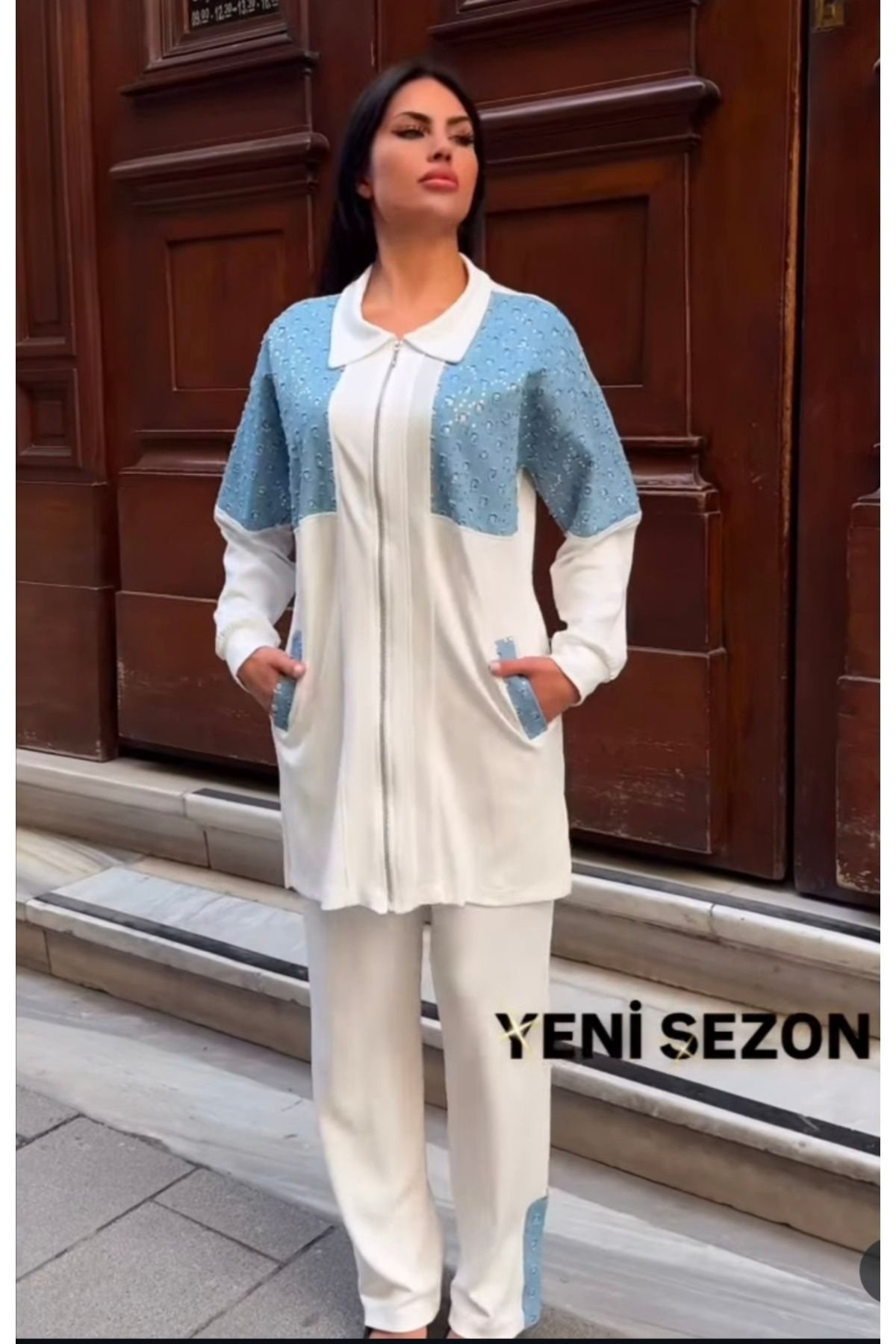 NATUREANGEL Beyaz Ikili Takım Alt Üst