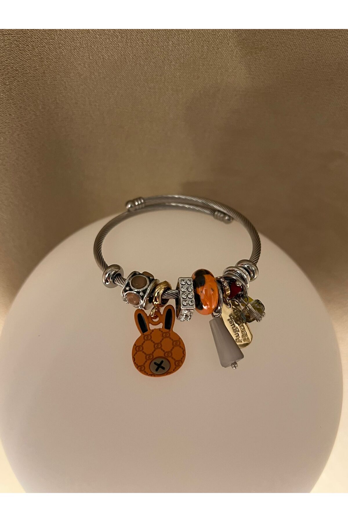 Dorsla Accessories Tavşan Charm Pand Model Bileklik