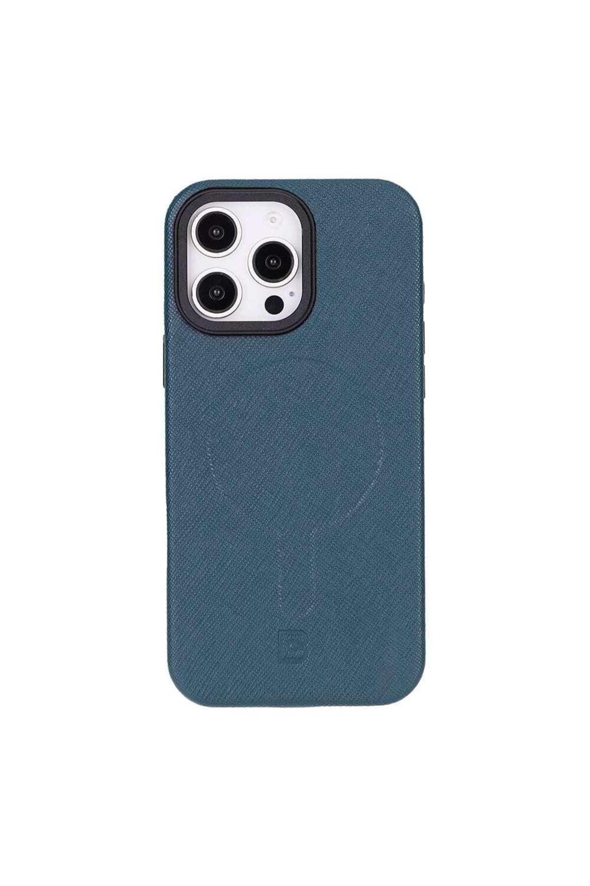 Bouletta Lexora iPhone 16 Pro Deri Kılıf - Lacivert