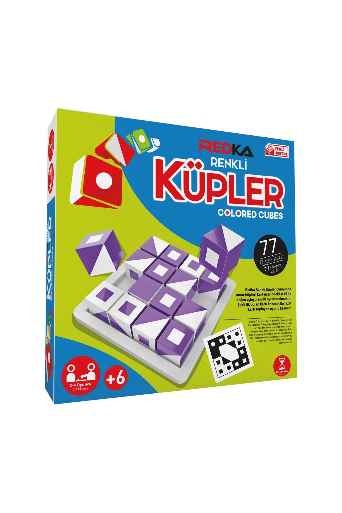 Art Tone RENKLİ KÜPLER RD5303 77 ADET OYUN KARTI AKIL OYUNU 8+