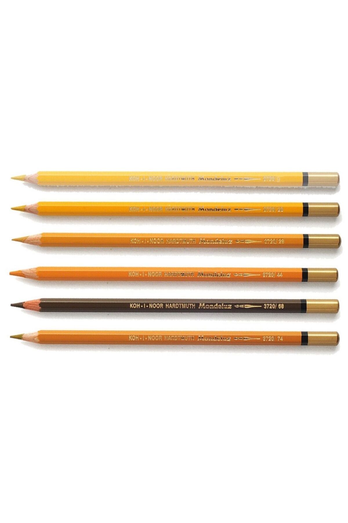 Koh-i Noor Mondeluz Aquarel Kalem Toprak Tonlar 6lı Set