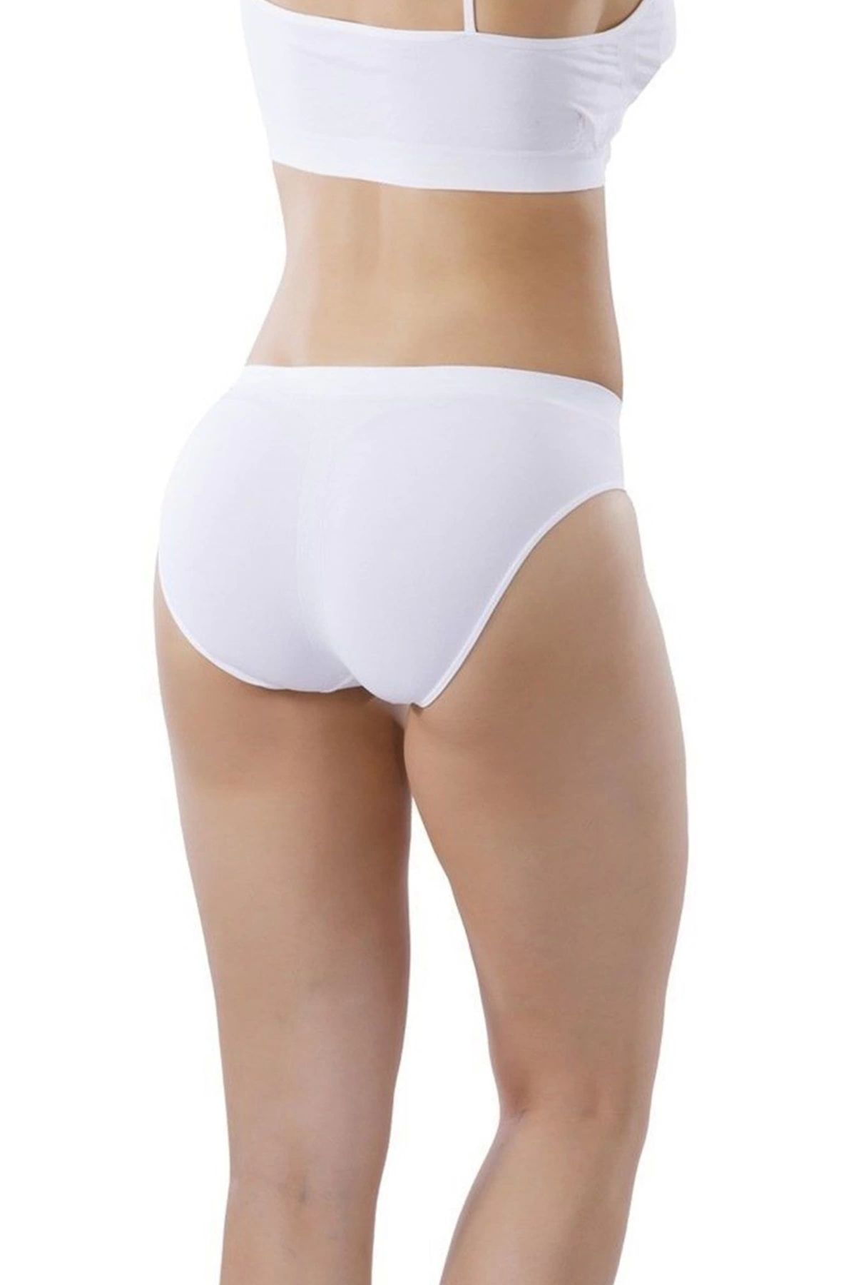 GiyimCity Dikişsiz İz Yapmaz Slip Külot 11000 Beyaz