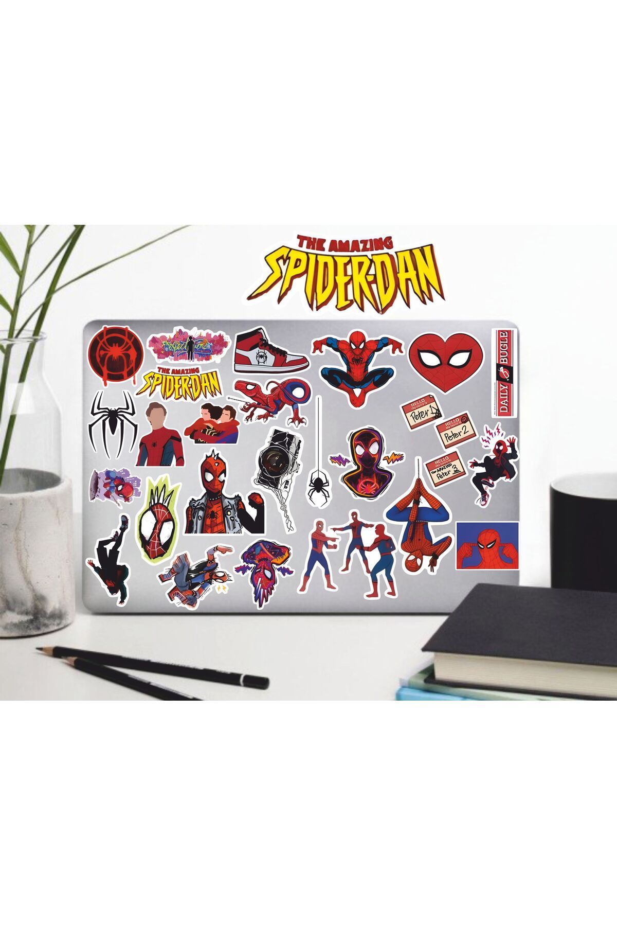 hediyenebak Örümcek Adam Seri 2 Sticker Seti | Laptop Ajanda Pc Tablet Telefon Defter Etiket Bullet Journal