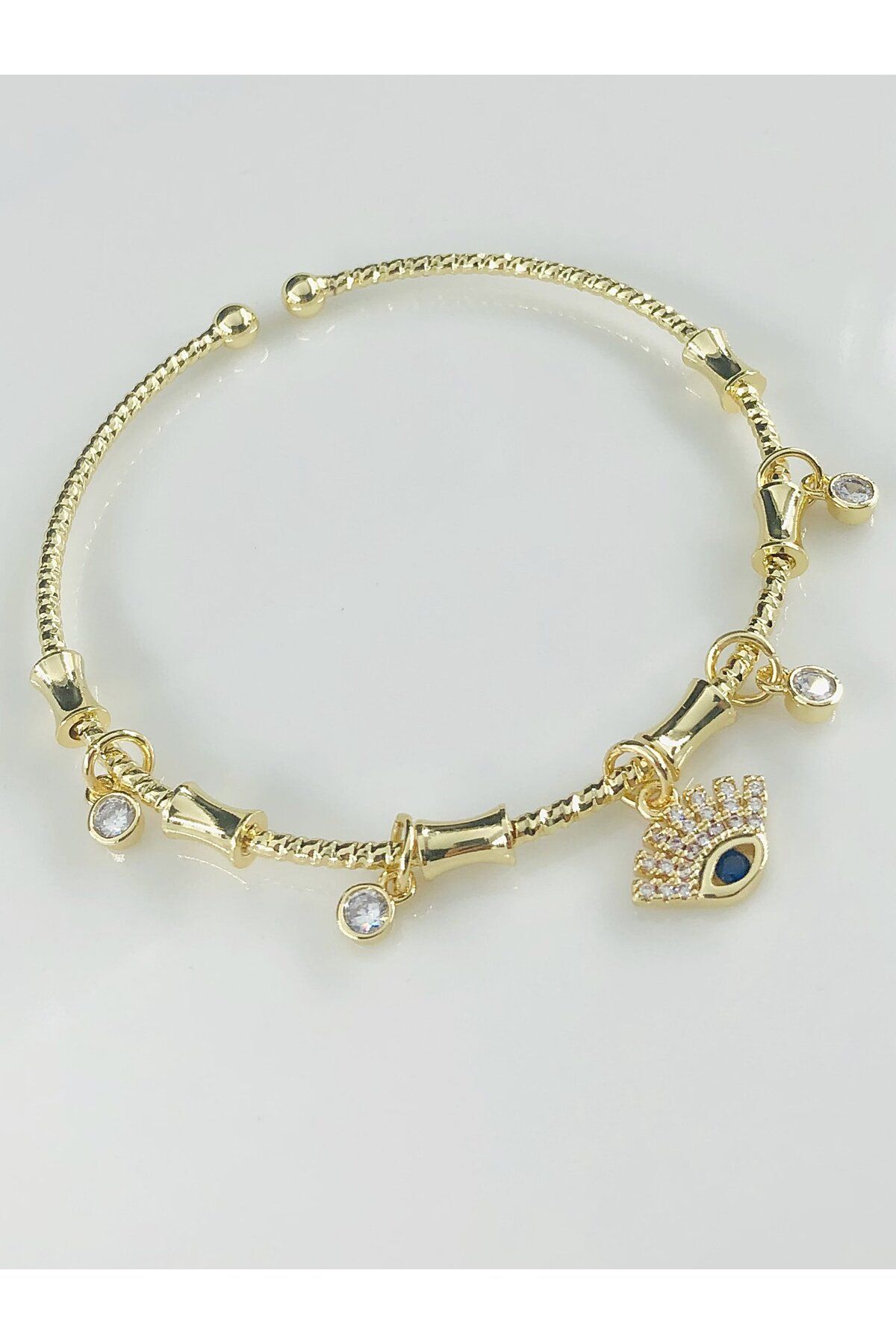 DS DİAMONDSHOP BİLEKLİK GÖZ FİGÜRLÜ MODEL 14 K KAPLAMA YENİ SEZON BYBLK-202505976