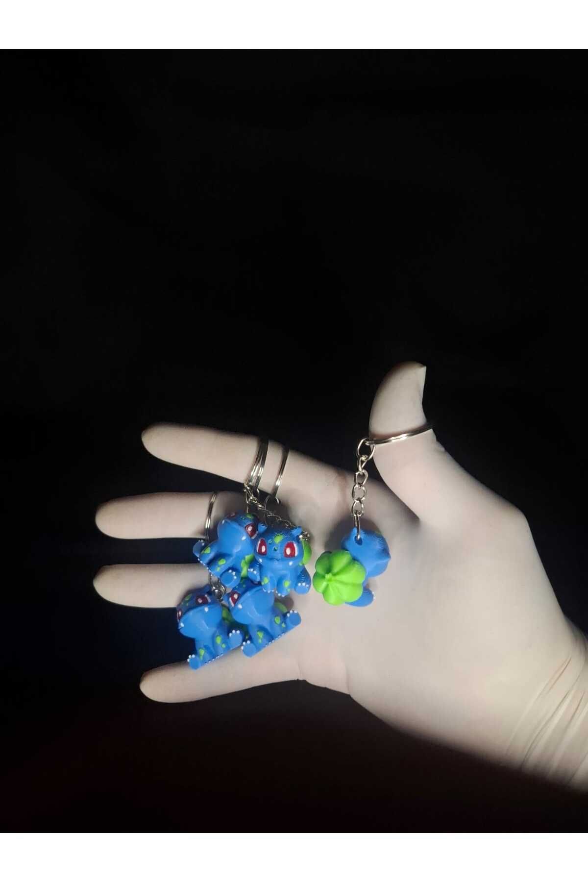 Nightstarshop Pokemon Bulbasaur Anahtarlık – Canlı Renkler, Detaylı Tasarım