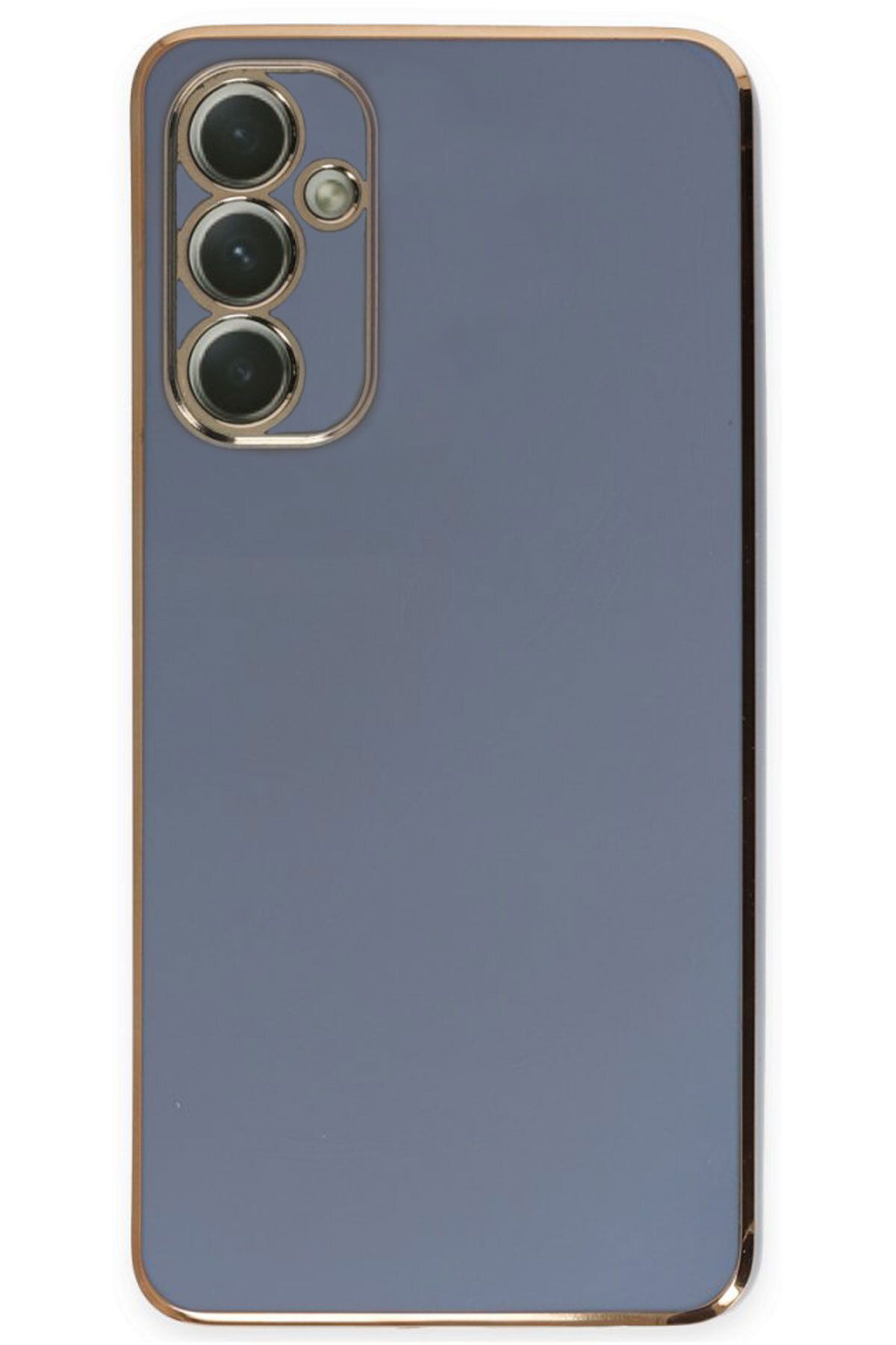 CEPSTOK Samsung Galaxy A34 Kılıf Kenar Detaylı Yumuşak Parlak Silikon