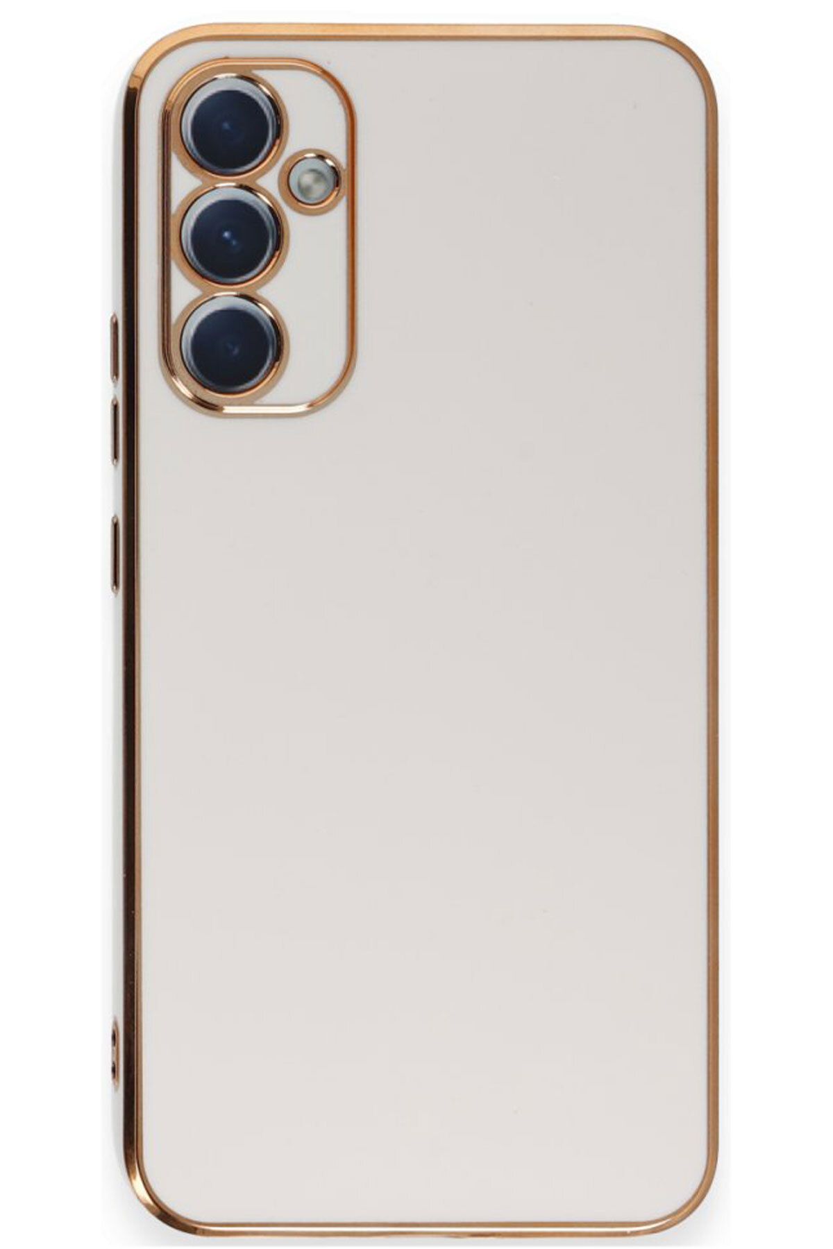 CEPSTOK Samsung Galaxy A55 Kılıf Kenar Detaylı Yumuşak Parlak Silikon